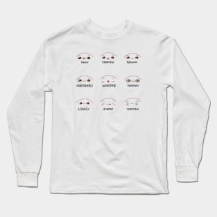 Grimace faciale Long Sleeve T-Shirt